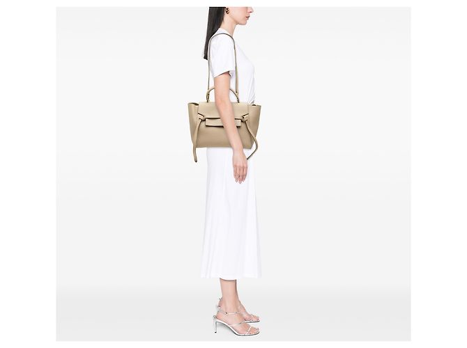 Belt Bag Céline Bolso cinturón Celine Mini de piel de ternera granulada Beige - vista 6