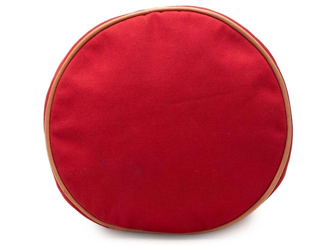 Hermès Red Toile Polochon Mimile Rosso - vista 3