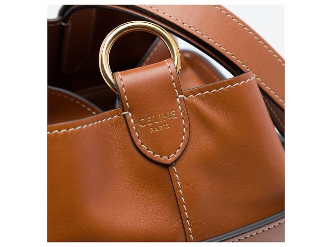 16 Céline Borsa Box in pelle marrone con tracolla Celine - vista 5