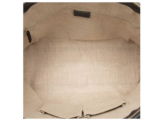 Borsa Satchel Dome Gucci Large Microguccissima Nera Nero - vista 4