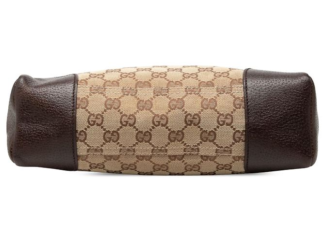 Borsa a tracolla Gucci in tela GG beige - vista 3