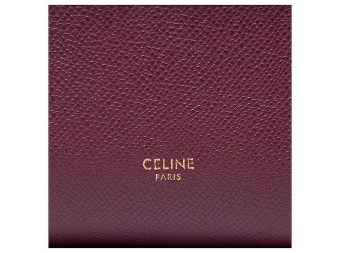 Belt Bag Céline Bolso cinturón Celine de piel de ternera micrograneada roja Burdeos - vista 5