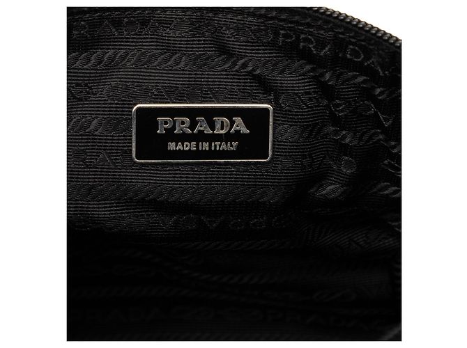Borsello da cintura Prada in Tessuto nero multi-tasche - vista 5