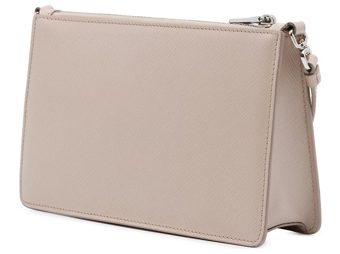 Borsa a tracolla Prada Brown Mini Saffiano Lux Marrone Carne - vista 2