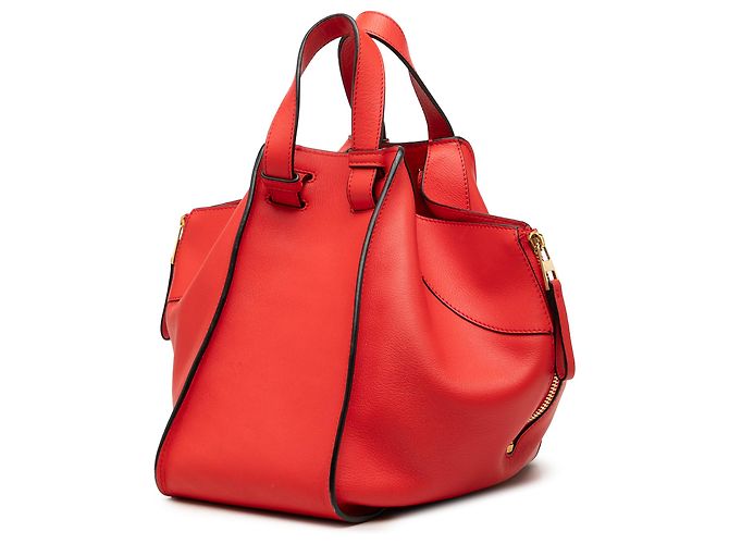 Borsa LOEWE Hammock Small in pelle di vitello rossa Rosso - vista 2