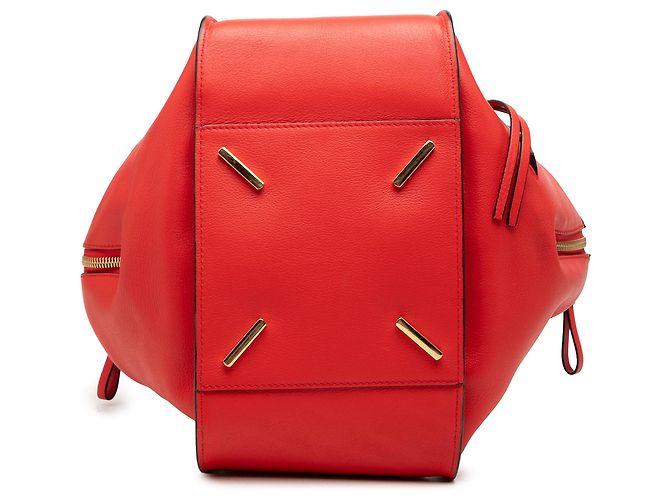 Borsa LOEWE Hammock Small in pelle di vitello rossa Rosso - vista 3
