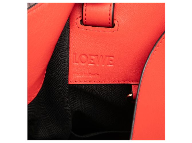 Borsa LOEWE Hammock Small in pelle di vitello rossa Rosso - vista 5