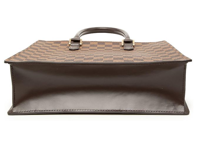 Louis Vuitton Brown Damier Ebene Venice Sac Plat Marrone - vista 3