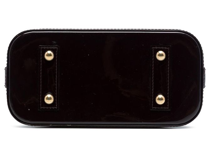 Louis Vuitton Purple Monogram Vernis Alma BB Porpora - vista 3