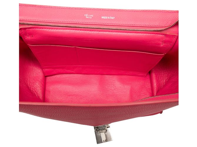 Céline Borsa Trapeze Celine Medium in vitello e camoscio rosa - vista 4