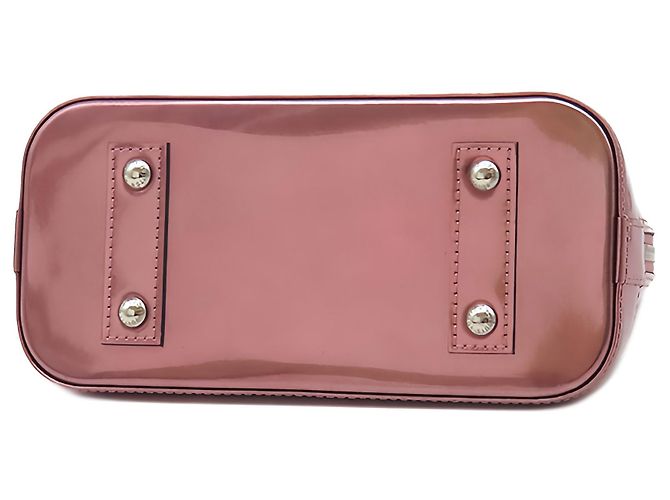 Louis Vuitton Pink Monogram Vernis Alma BB Rosa Dourado - vista 3