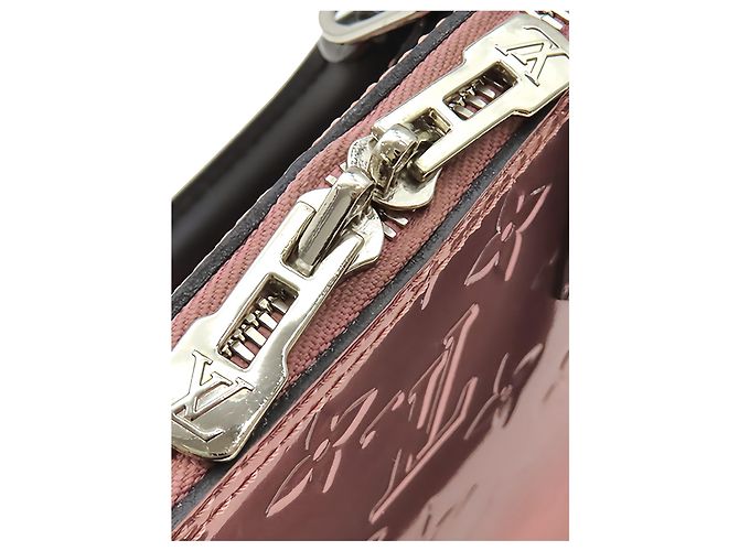 Louis Vuitton Pink Monogram Vernis Alma BB Rosa Dourado - vista 6