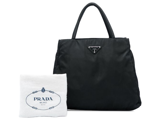 Tote bag Prada City in Tessuto nero - vista 7