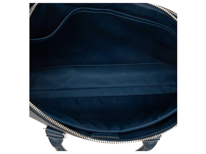 Louis Vuitton Blue Taiga Anton Soft Briefcase Blu navy - vista 4