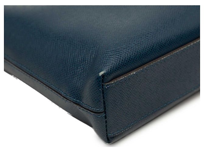 Louis Vuitton Blue Taiga Anton Soft Briefcase Blu navy - vista 6