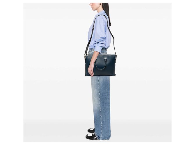 Louis Vuitton Blue Taiga Anton Soft Briefcase Blu navy - vista 7