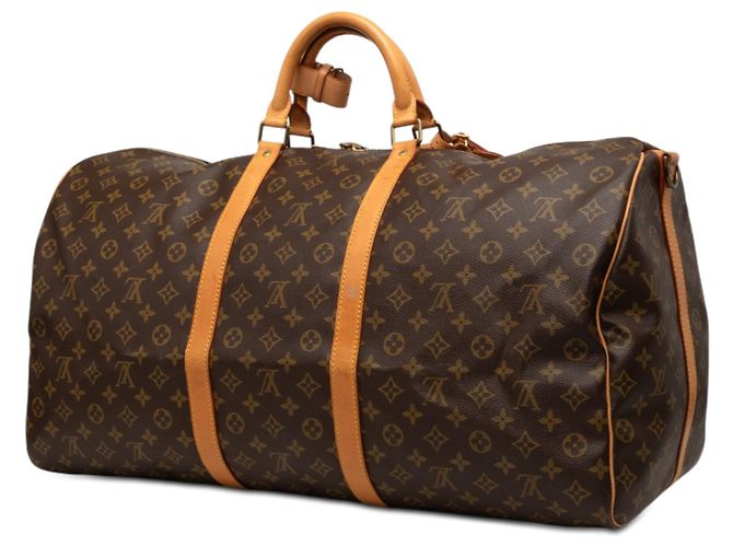 Louis Vuitton Brown Monogram Keepall Bandouliere 60 Marrone - vista 2