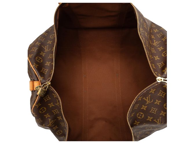 Louis Vuitton Brown Monogram Keepall Bandouliere 60 Marrone - vista 4