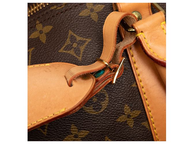 Louis Vuitton Brown Monogram Keepall Bandouliere 60 Marrone - vista 7