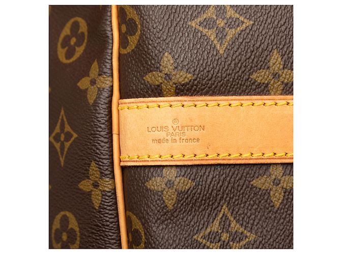 Louis Vuitton Brown Monogram Keepall Bandouliere 60 Marrone - vista 8