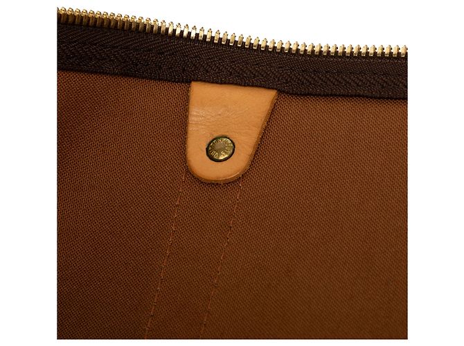 Louis Vuitton Brown Monogram Keepall Bandouliere 55 Marrone - vista 6