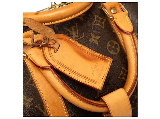 Louis Vuitton Brown Monogram Keepall Bandouliere 55 Marrone - vista 7