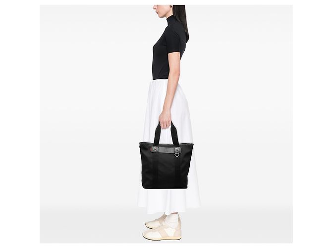 Gucci Black Nylon Web Tote Schwarz - Ansicht 6