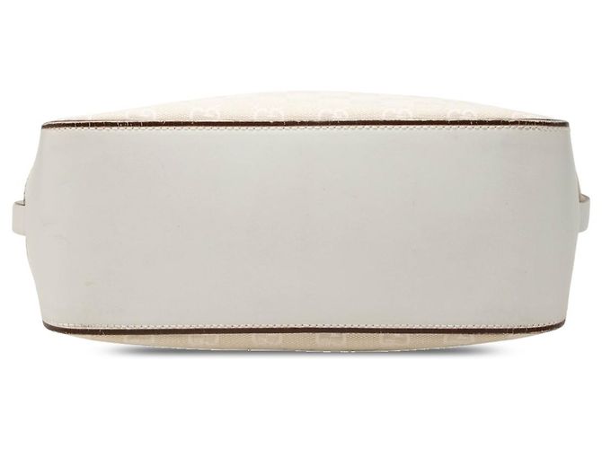Borsa tote Gucci in tela GG bianca Bianco - vista 3