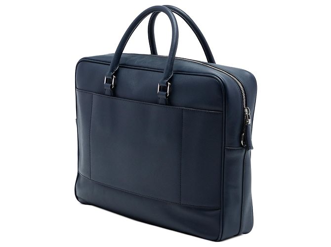 Borsa Business Prada Blue Saffiano Blu navy - vista 2