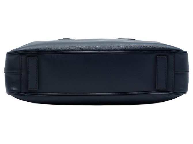Borsa Business Prada Blue Saffiano Blu navy - vista 3