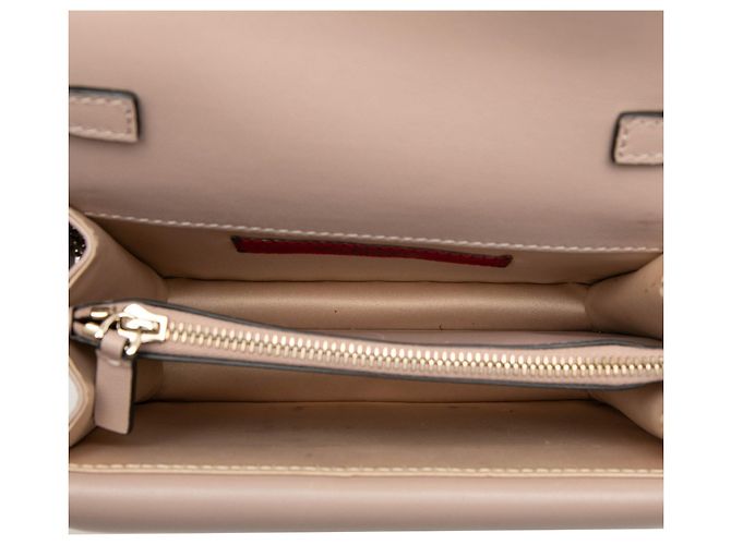 Pouch a catena Rockstud in pelle rosa Valentino - vista 4