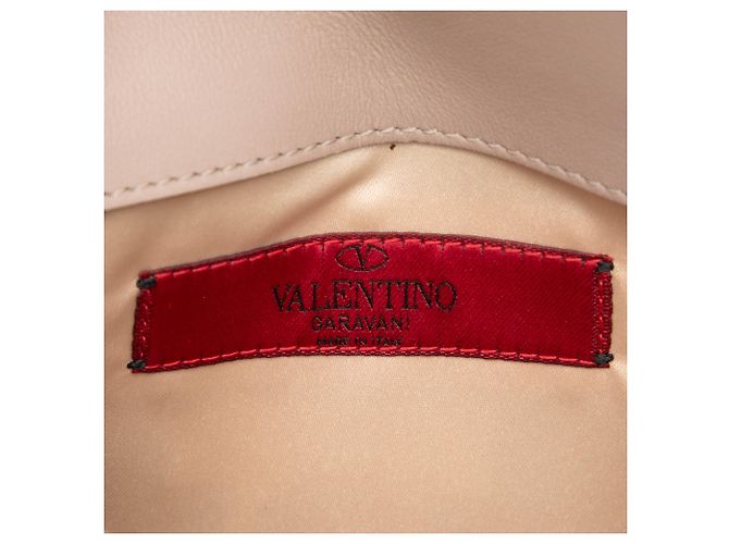 Pouch a catena Rockstud in pelle rosa Valentino - vista 5