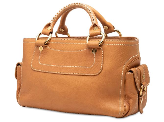 Céline  mala Boogie Celine em couro castanho Marrom Caramelo - vista 2