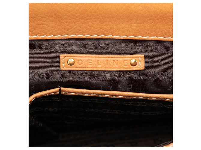 Céline  mala Boogie Celine em couro castanho Marrom Caramelo - vista 5