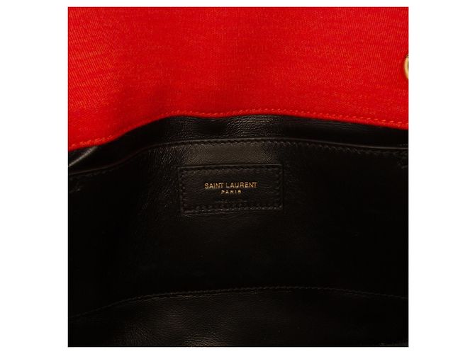 Saint Laurent Orange Medium Jersey Wool Patchwork Jamie Crossbody - Ansicht 5