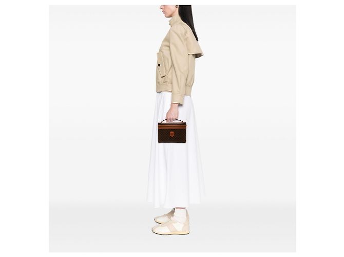 16 Céline Celine Brown Macadam Coated Canvas Beautycase Braun - Ansicht 6