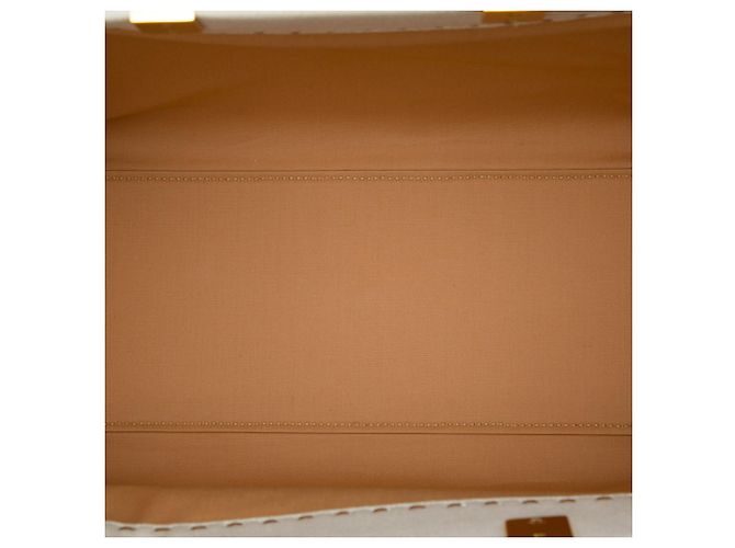 Fendi Sunshine Shopper Tote aus Canvas in Braun, Größe Medium Beige - Ansicht 4