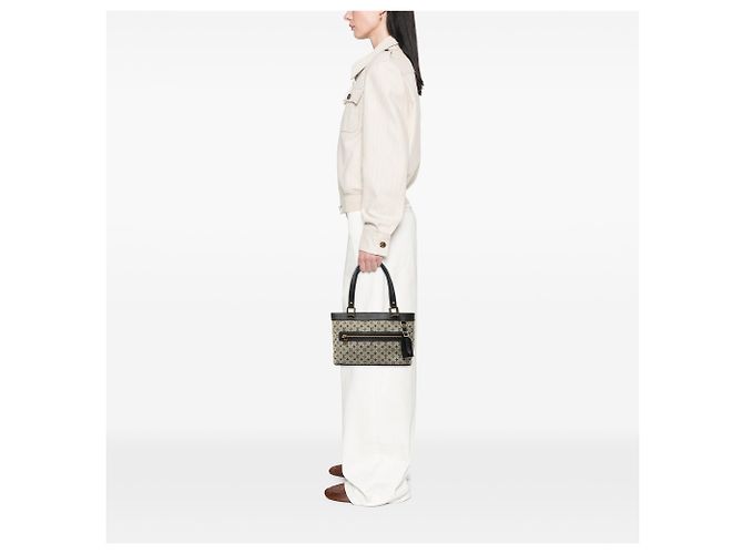 Louis Vuitton Gray Monogram Mini Lin Lucille PM Braun Grau - Ansicht 6