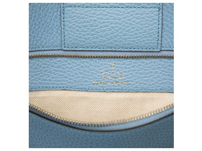 Gucci Swing Tote Medium em pele de vitelo Azul Azul claro - vista 5