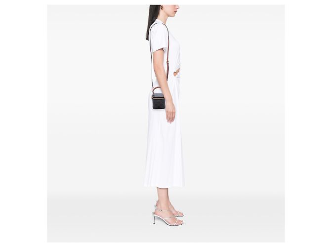 Céline Celine Mini Triomphe Vanity Case in tela rivestita marrone Marrone scuro - vista 6