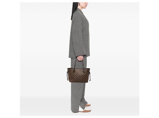 Louis Vuitton Brown Damier Ebene Neverfull PM Braun - Ansicht 6