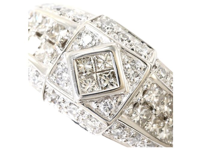 Autre Marque PT900 Platin-Diamant-Bandring - Ansicht 2