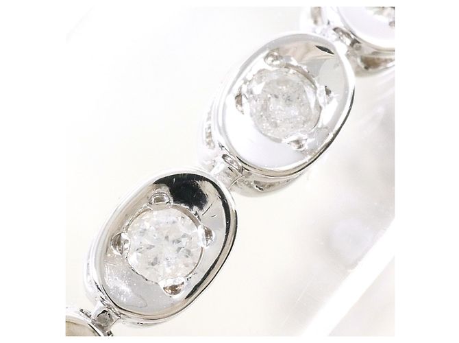 Autre Marque Bracciale con charm in oro bianco e diamante D'oro - vista 2
