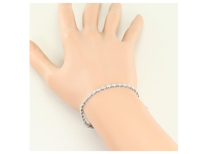 Autre Marque Bracciale con charm in oro bianco e diamante D'oro - vista 5