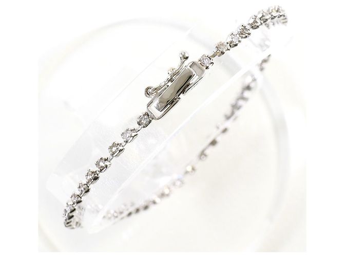 Autre Marque Bracciale con charm in platino con diamante da 1.00ct - vista 3