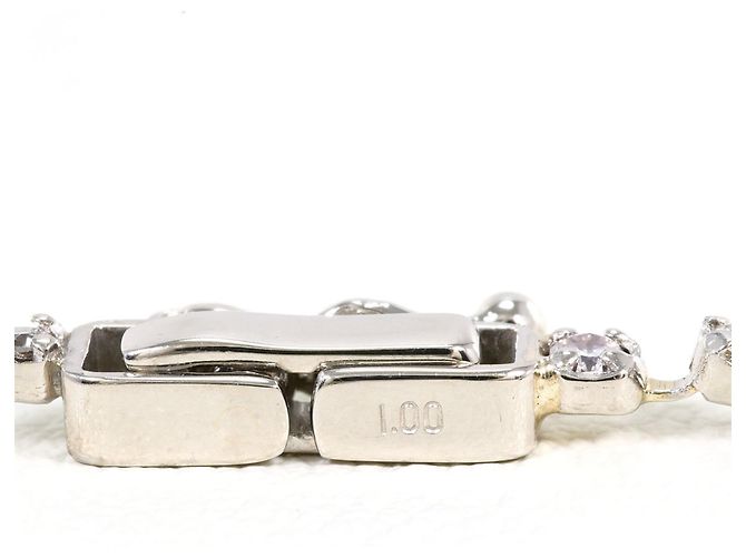Autre Marque Bracciale con charm in platino con diamante da 1.00ct - vista 4