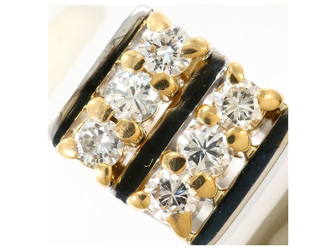 Autre Marque Anello fede in oro 14K e diamanti D'oro - vista 2