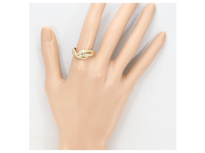 Autre Marque Ehering aus 10K Gold mit Diamanten Golden - Ansicht 6