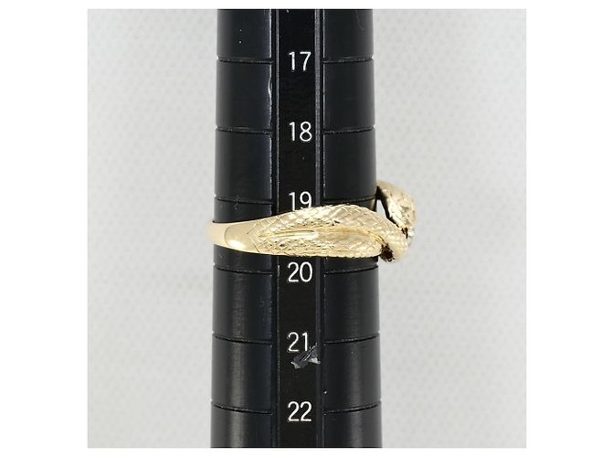 Autre Marque Ehering aus 10K Gold mit Diamanten Golden - Ansicht 7