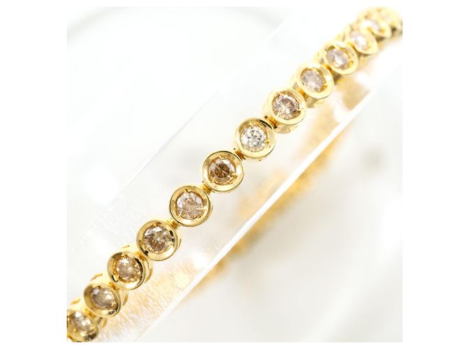 Autre Marque Bracciale con charm in oro giallo 18K e diamanti D'oro - vista 2